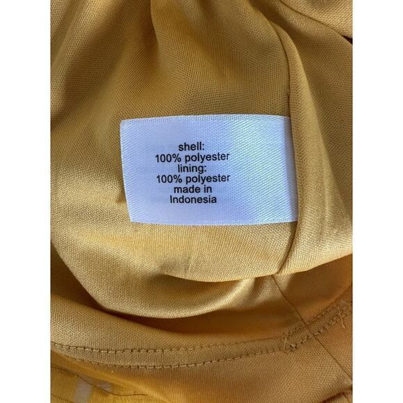 Lane Bryant Womens Mustard Yellow Chevron Textured Loose Fit Blouse Size 14 - Picture 10 of 11